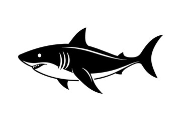 shark silhouette vector illustration