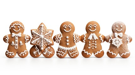 set of gingerbread cookies