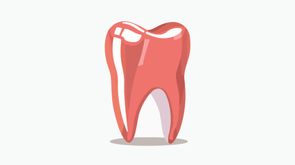 Medical icon tooth flat vector isolated on white background