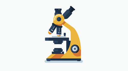 Microscope vector glyph flat icon flat vector isolated