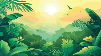 Nature background with gradient color and sunlight vec