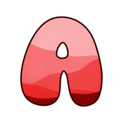 Red letter A