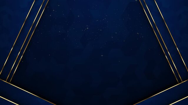 Particles gold bokeh framing event awards trailer titles cinematic concert openers luxury presentation background loop