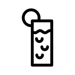 Cocktail icon or logo isolated sign symbol vector illustration - high-quality black style vector icons