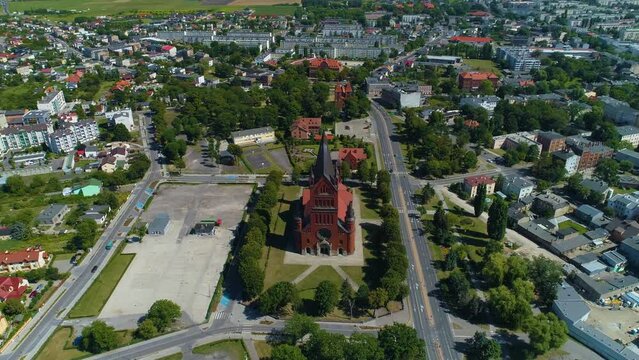 Panorama Church Inowroclaw Kosciol Nmp Aerial View Poland
