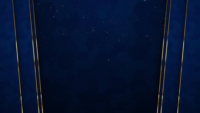 Particles gold bokeh framing event awards trailer titles cinematic concert openers luxury presentation background loop