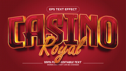 Casino Royal Editable Text Effect Gold Jackpot Luxury Text Style, Poker Casino Editable Text Effect Gold Jackpot Luxury Text Style