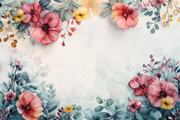 Ethereal watercolor florals.
