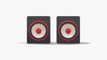 Sound off icon flat vector isolated on white background