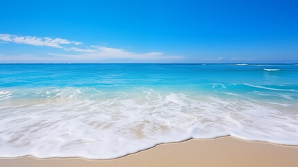 Fototapeta na wymiar Tropical beach. Summer vacation on a tropical island with beautiful beach