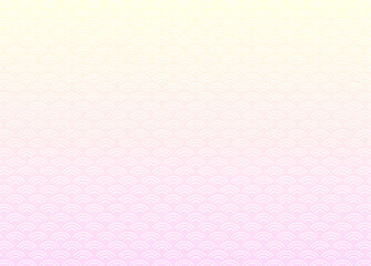 和柄背景の青海波とグラデーションの壁紙素材