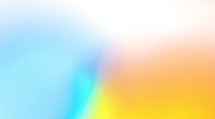 Orange blue yellow  , color gradient rough abstract background shine bright light and glow template empty space , grainy noise grungy texture on transparent background cutout