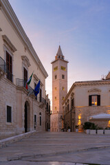 Obraz premium The beautiful Romanesque Cathedral Basilica of San Nicola Pellegrino, in Trani.