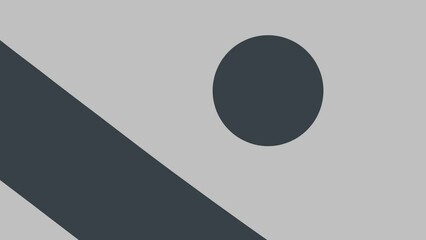 A wide black stripe moves back and forth. Circles float nearby.