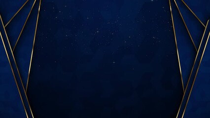 Particles gold bokeh framing event awards trailer titles cinematic concert openers luxury presentation background loop