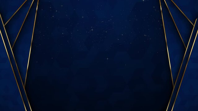 Particles gold bokeh framing event awards trailer titles cinematic concert openers luxury presentation background loop