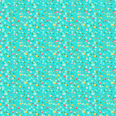 Seamless colorful blobs wrapping paper pattern background