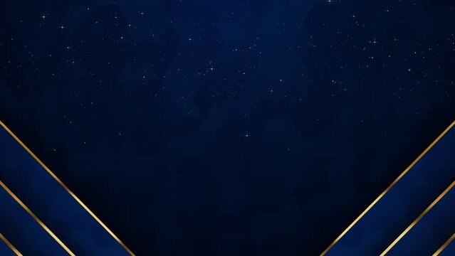 Particles gold bokeh framing event awards trailer titles cinematic concert openers luxury presentation background loop