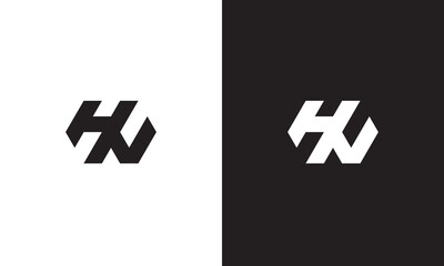 HV logo, monogram unique logo, black and white logo, premium elegant logo, letter HV Vector minimalist	