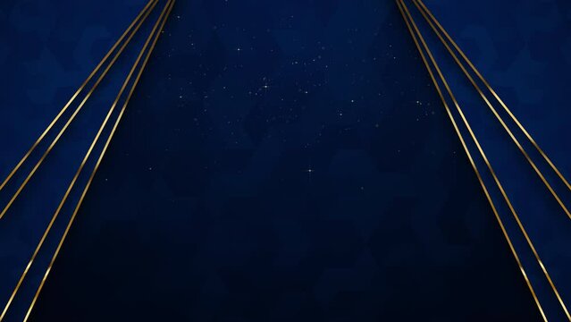 Particles gold bokeh framing event awards trailer titles cinematic concert openers luxury presentation background loop