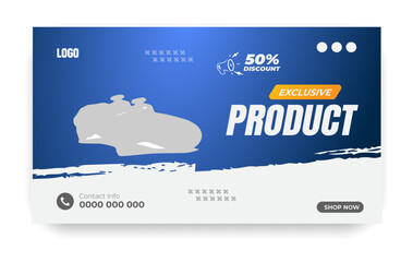 Superior black friday product bundle social media post and youtube video thumbnail banner template