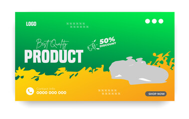 Obraz premium Superior black friday product bundle social media post and youtube video thumbnail banner template
