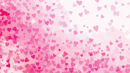 Light Pink vector backdrop with sweet hearts. Beautif