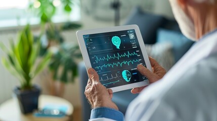 Assisting in remote patient monitoring for chronic conditions  AI generated illustration