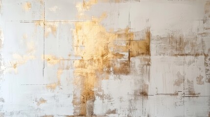 Beige hues complementing the white and gold colors in the artwork  AI generated illustration