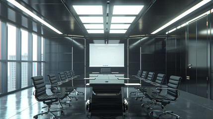 empty business meeting room or conference room 