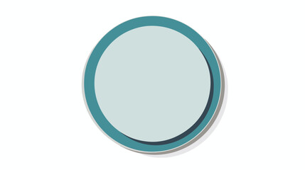 Minimalist mirror icon isolated on white background.