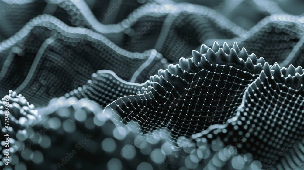Aufkleber constructing abstract forms using binary code ai generated illustration