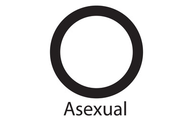 Asexual or asexuality gender symbol. Genderless sign, sexual orientation identity vector 11:11