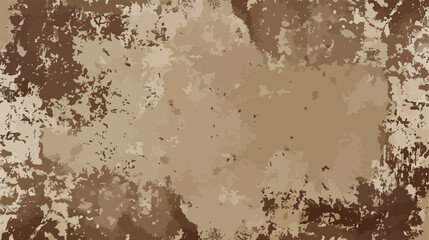 Old brown grunge background Flat vector isolated on white