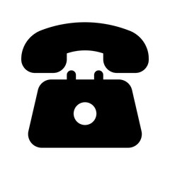 telephone glyph icon