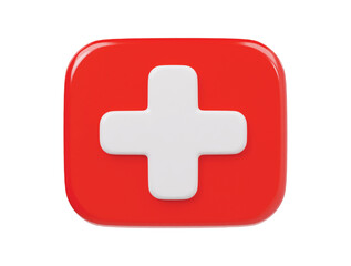 Fototapeta premium Medical icon 3d render illustration 