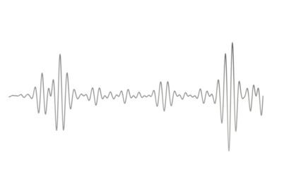 a white background with a white line of sound