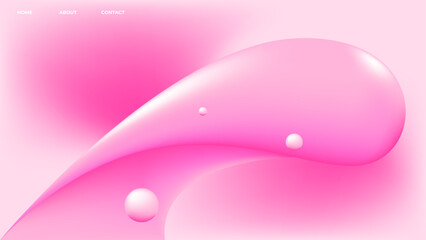 abstract pink fluid background. vector illustration