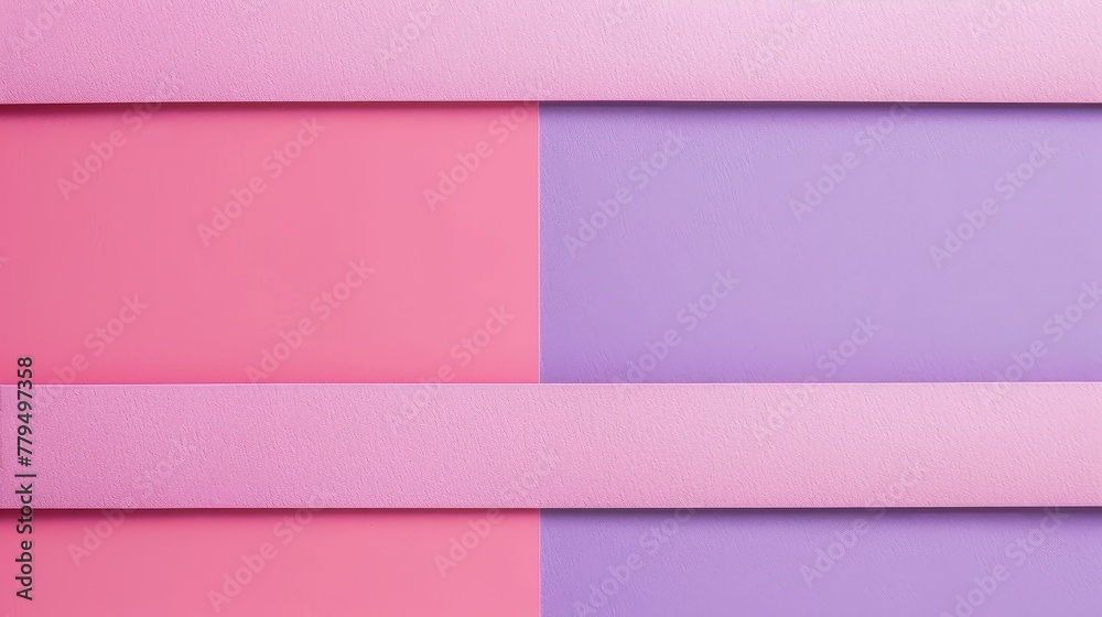 Fototapete craft a minimalist design with two horizontal bars in pink and purple suitable for adding text ai ge