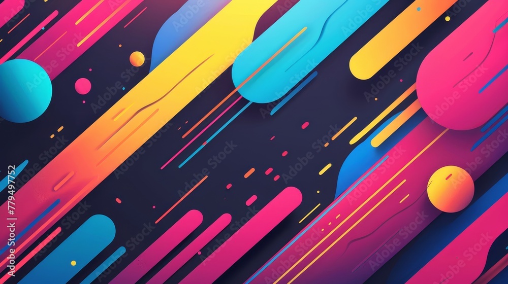 Poster creating dynamic and visually striking animations ai generated illustration