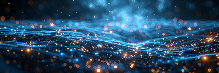  Blue Abstract Lights Background with Network,
Unraveling the intricacies of the universe through physics and the study of matter Concept Physics of the Universe Intricacies of Matter Cosmic Mysteries - obrazy, fototapety, plakaty