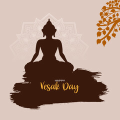 Happy Vesak day or buddha purnima hindu festival celebration background