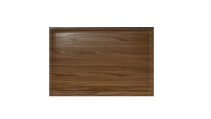 a wooden cutting board with a white background