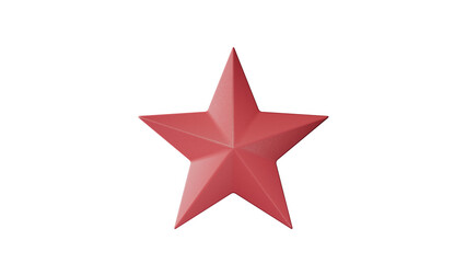 a red star on a white background