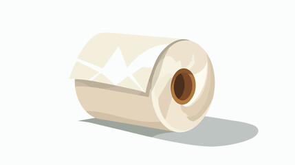Web Icon of Tissue paper Roll flat vector isolated