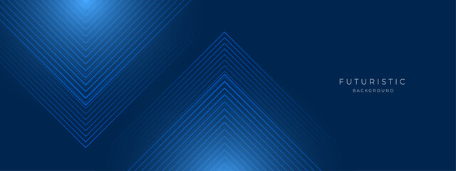 Futuristic Abstract Background with blue gradient. Modern Technology Concept with copy space. Futuristic Concept Blue Background for banner, presentation, flyer, and website