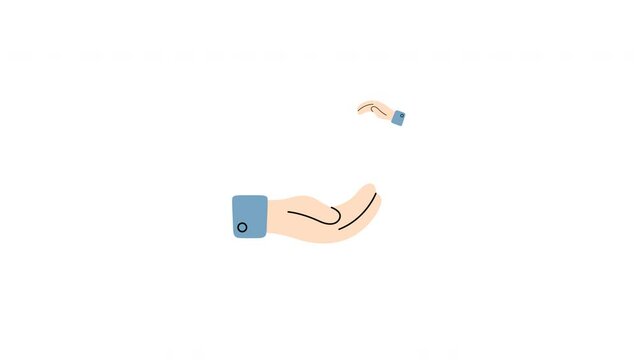 give charity animation with looping , 4k resolution, and Alpha Channel