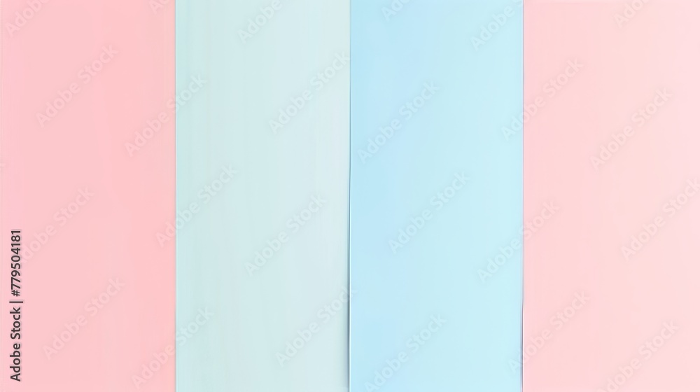 Fototapete generate a pastel-colored graphic with two horizontal bars in blush pink and baby blue perfect for a