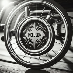 Inclusion text wheelchair