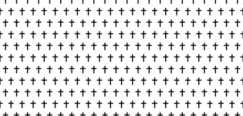 christian cross background. cross seamless pattern - 779509153